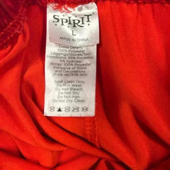 Spirit Halloween Red Leggings Size Large - Picture 3 of 3